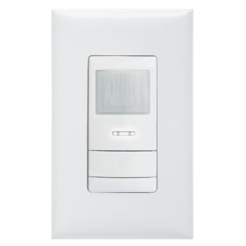 Lithonia Wall Switch Decorator Sensor With Convertible Neutral/No Neutral Wiring Dual Technology Two Pole White (WSX PDT 2P WH)