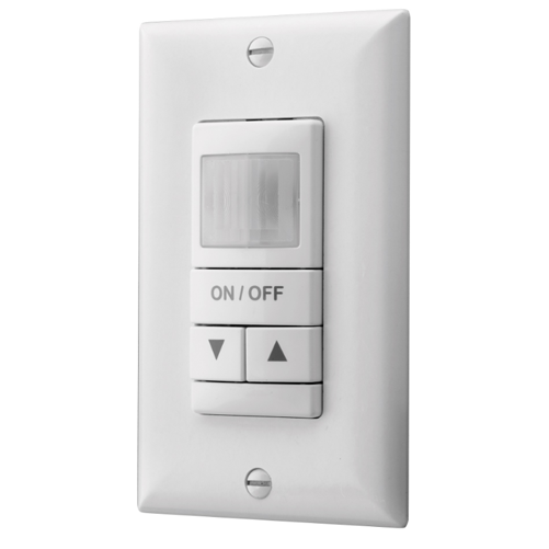 Lithonia Wall Switch Sensor Low Voltage Occupancy Controlled Dimming Without Dimming Output Ivory (NWSX LV DX IV)