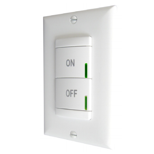 Lithonia XCella 1-Button Switch Double Gang Pad (XCR 1PWH)