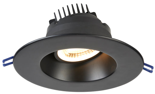 Lotus LED Lights 6 Inch Round Regressed Gimbal 15W LED 3000K Black 38 Degree 1250Lm Type IC Airtight Wet Locations Energy Star 90 CRI (LRG6-30K-BK)