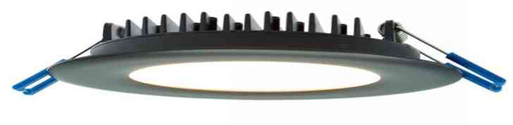 Lotus LED Lights 4 Inch Round Slim 12W LED 4100K Black 110 Degree 800Lm Type IC Airtight Damp 80 CRI (LY41RCD/41K/BK)