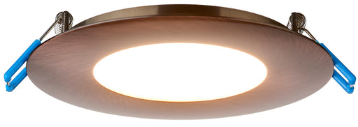 Lotus LED Lights 4 Inch Round Ultimate 13.5W LED 2700K Brushed Copper 110 Degree 750Lm Type IC Airtight Wet Locations 90 CRI (LL4R-27K-BC)