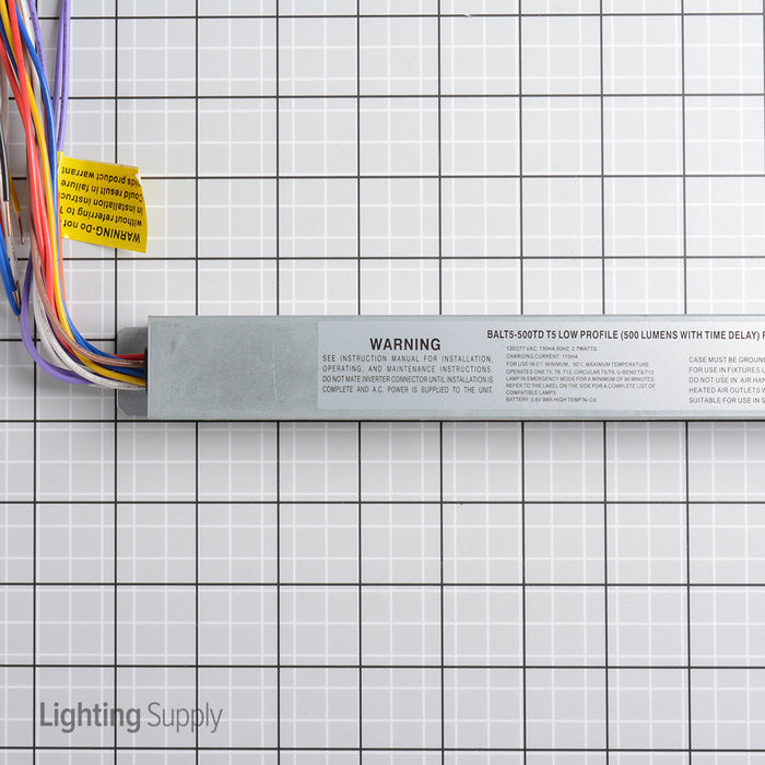 Best Lighting Low Profile T5 Emergency Fluorescent Ballast Up To 500Lm (BALT5-500TD)