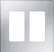 Lutron Claro Wall Plate 2-Gang Stainless Steel (CW-2-SS)