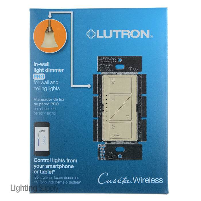 Lutron Caseta 250W LED 3-Way Dimmer Light Almond (PD-10NXD-LA)