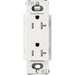 Lutron Claro Designer Tamper-Resistant Receptacle 15A 125V Satin Finish Architectural White (SCRS-15-TR-RW)