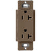 Lutron Claro Designer Tamper-Resistant Receptacle 20A 125V Satin Finish Espresso (SCR-20-EP)