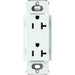 Lutron Claro Designer Tamper-Resistant Receptacle 20A 125V Satin Finish Glacier White (SCR-20-GL)