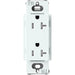 Lutron Claro Designer Tamper-Resistant Receptacle 20A 125V Satin Finish Glacier White (SCRS-20-TR-GL)