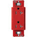 Lutron Claro Designer Tamper-Resistant Receptacle 20A 125V Satin Finish Signal Red (SCRS-20-TR-SR)