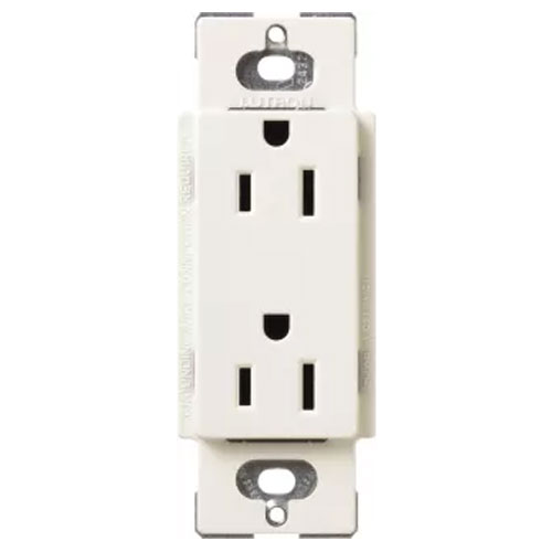 Lutron Claro Satin Finish Tamper-Resistant Receptacle 15A 125V Pebble (SCR-15-PB)