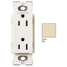 Lutron Claro Satin Finish Tamper-Resistant Receptacle 15A 125V Sand (SCR-15-SD)