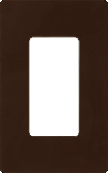 Lutron Claro Wall Plate 1-Gang Brown (CW-1-BR)