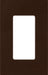 Lutron Claro Wall Plate 1-Gang Brown (CW-1-BR)