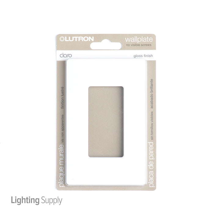 Lutron Claro Wall Plate 1-Gang White (CW-1-WH)