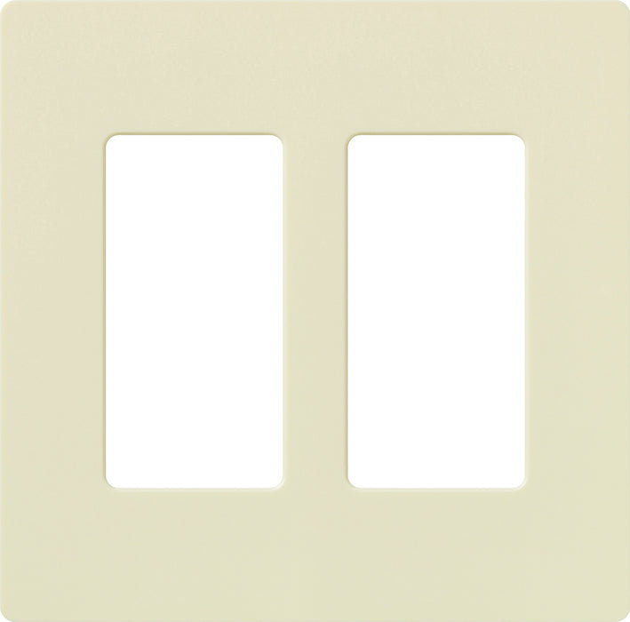 Lutron Claro Wall Plate 2-Gang Almond (CW-2-AL)