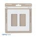 Lutron Claro Wall Plate 2-Gang White (CW-2-WH)