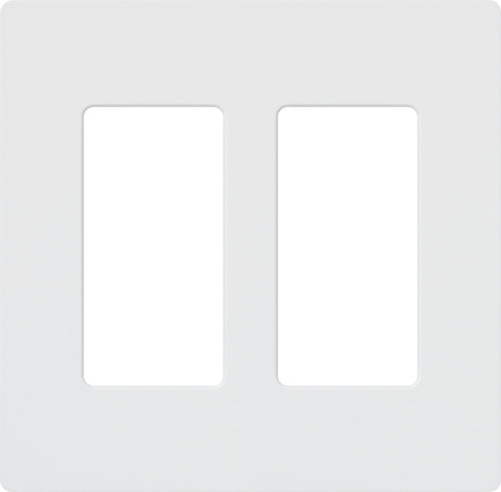 Lutron Claro Wall Plate 2-Gang White (CW-2-WH)