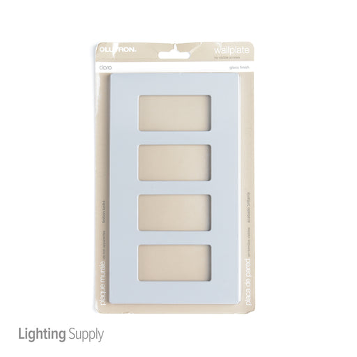 Lutron Claro Wall Plate 4-Gang Gray (CW-4-GR)