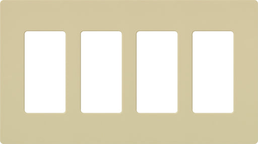 Lutron Claro Wall Plate 4-Gang Ivory (CW-4-IV)