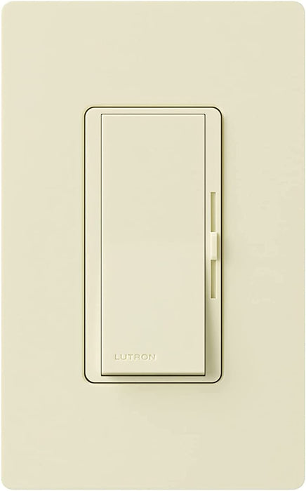 Lutron Diva 1.5A 3-Way Almond Clamshell With Faceplate (DVWFSQ-FH-AL)