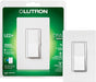 Lutron Diva 150W LED 3-Way White Clamshell With Faceplate (DVWCL-153PH-WH)