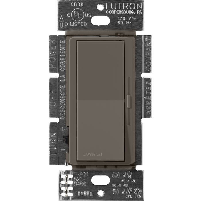 Lutron Diva Controls For 0-10V LED Drivers And Fluorescent Ballasts 120-277V Single-Pole/3-Way 8A Truffle (DVSCSTV-TF)