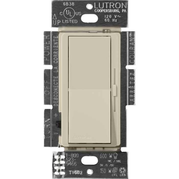 Lutron Diva Controls For 0-10V LED Drivers And Fluorescent Ballasts 120-277V Single-Pole/3-Way Clay (DVSCSTV-CY)