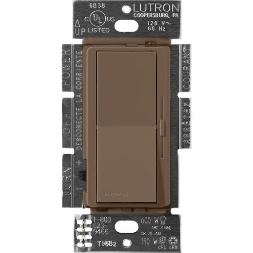 Lutron Diva Controls For 0-10V LED Drivers And Fluorescent Ballasts 120-277V Single-Pole/3-Way Espresso (DVSCSTV-EP)