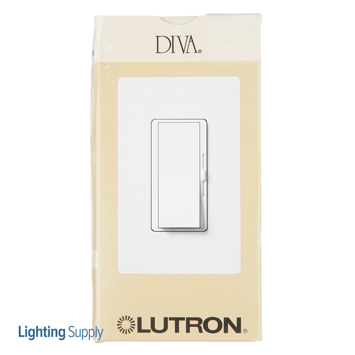 Lutron Diva 300W Electronic Low Voltage Single-Pole White (DVELV-300P-WH)