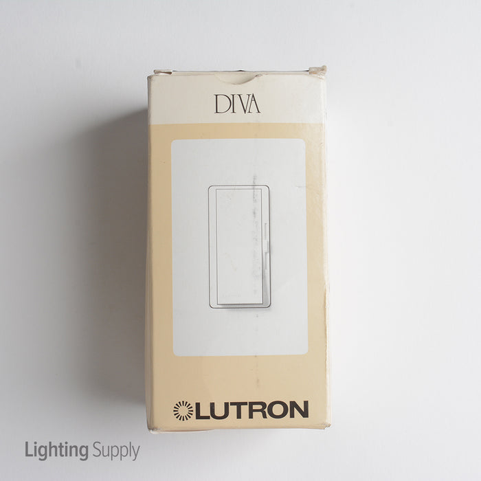 Lutron Diva Dual Volt 8A 0-10V 3-Way Dimmer White (DVSTV-WH)