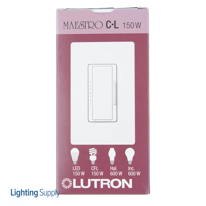 Lutron Maestro 150W LED Multi-Location Snow (MACL-153M-SW)