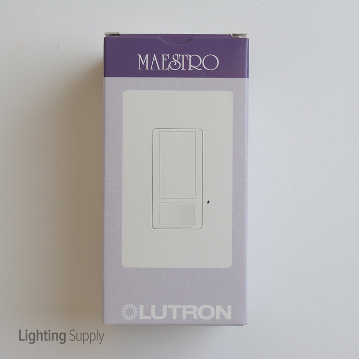 Lutron Maestro DV 6A Occupancy Sensor Single-Pole Dual-Technology White (MS-A102-WH)
