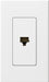 Lutron Architectural Phone Jack White (NT-PJ-WH)