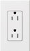 Lutron Architectural 15A Receptacle Tamper-Resistant White (NTR-15-TR-WH)
