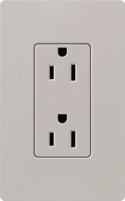 Lutron Satin 15A Receptacle Taupe (SCR-15-TP)
