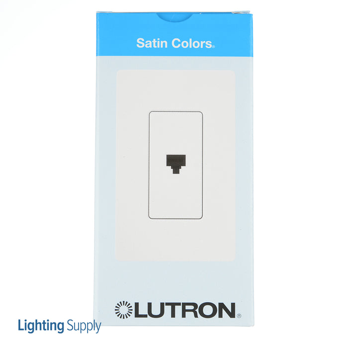 Lutron Satin Phone Jack Snow (SC-PJ-SW)