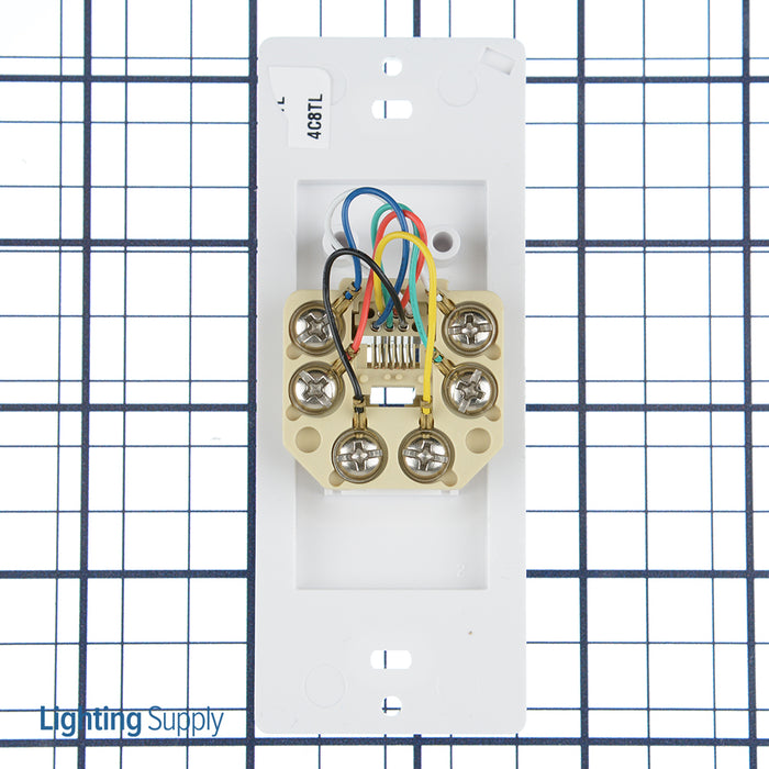 Lutron Satin Phone Jack Snow (SC-PJ-SW)