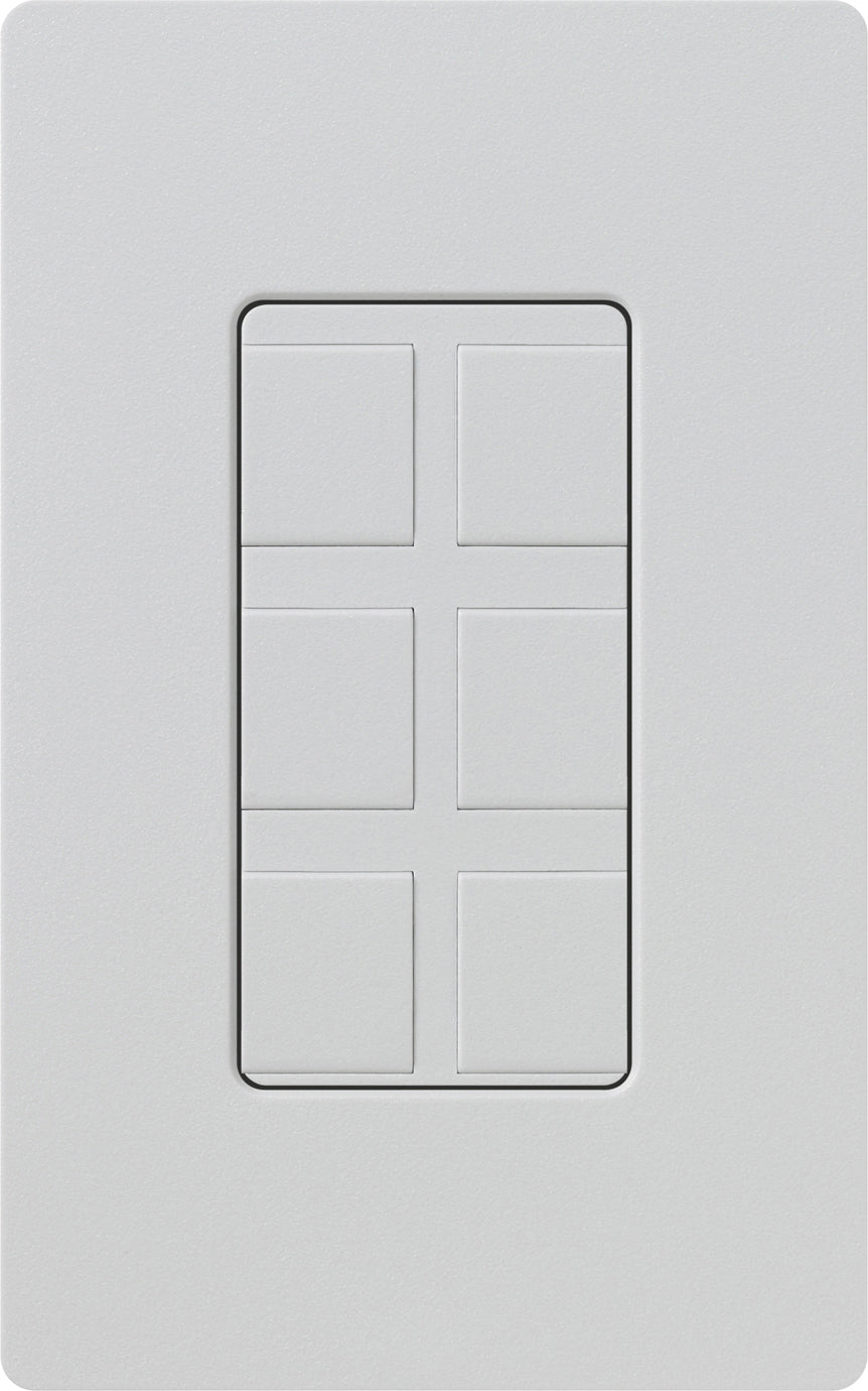 Lutron SC-6PF-PD 6-Port Frame With Blanks Palladium — Lighting Supply
