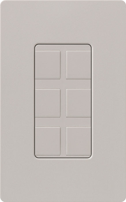 Lutron Satin 6-Port Frame With Blanks Taupe (SC-6PF-TP)