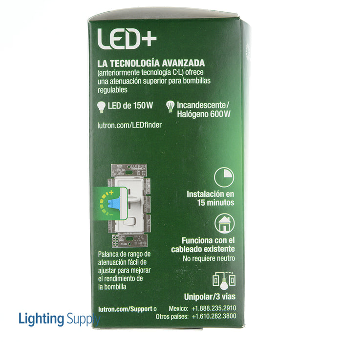 Lutron Skylark 150W LED 3-Way Dimmer Black (SCL-153P-BL)