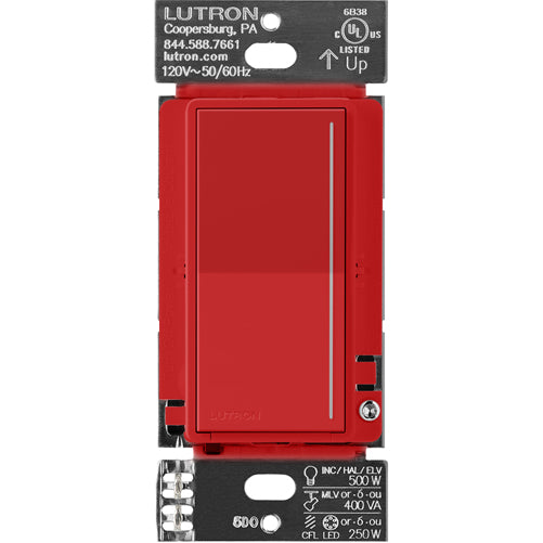 Lutron ST-PRO-N-SR Sunnata PRO LED+ Dimmer Signal Red Box — Lighting Supply