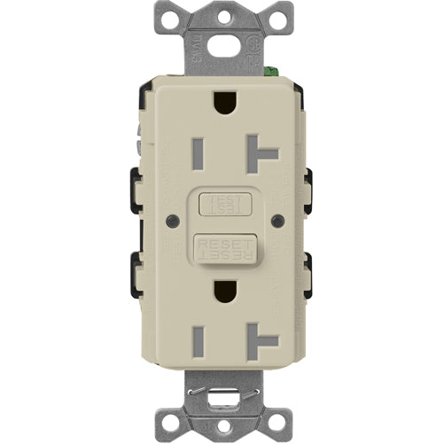 Lutron Tamper-Resistant Self-Testing GFCI Receptacle 15A 125V 60Hz Satin Finish Clay (SCR-15-GFST-CY)