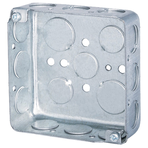 MORRIS 4 Inch Drawn And Welded Steel Box With 1/2 And 3/4 Inch Knockouts (M192D)