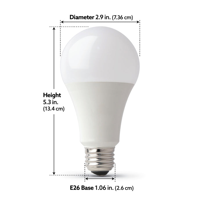 Feit Electric 17.7W Color Changing E26 Base A21 Dimmable Smart Wi-Fi LED Bulb (OM100/RGBW/CA/AG/RP)