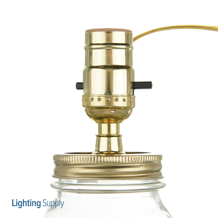 Kirks Lane Mason Jar Lamp Kit Quart (97060)