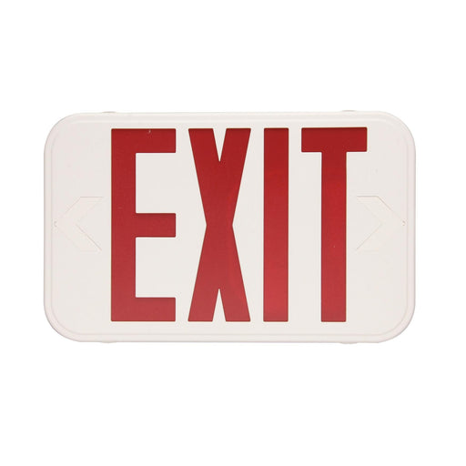 Maxlite 105541 Thin Exit Thermoplastic Red Letters White (EXT-RW)