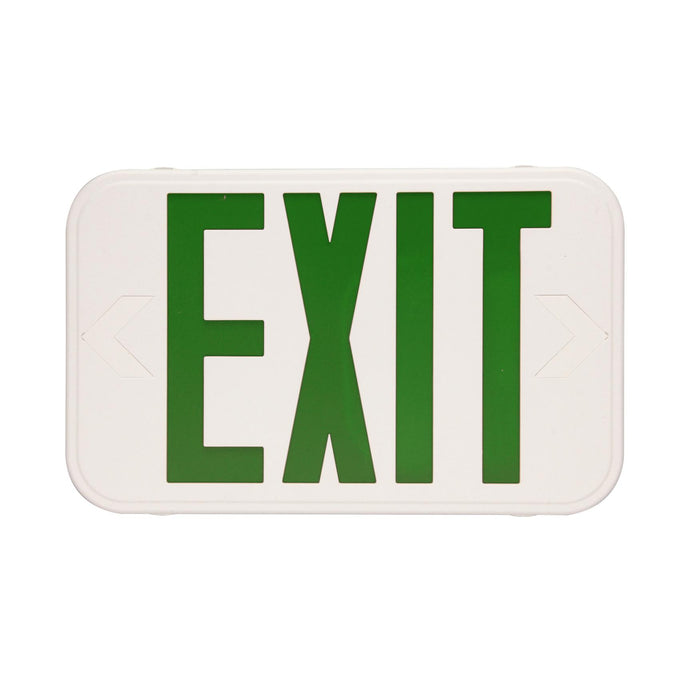 Maxlite 105542 Thin Exit Thermoplastic Green Letters White (EXT-GW)