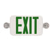 Maxlite 105544 Thin Exit And Emergency Combo Green Letters White (EXTC-GW)