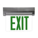 Maxlite 105545 Edgelit Exit Green Letters Silver 1 Side (EXE-GS1S)